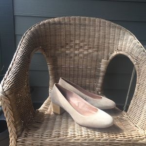 Madewell Ella Suede Pump w/ Block Heel, Size 9.5